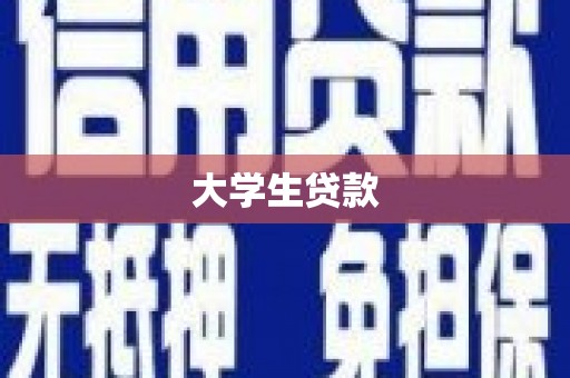 广水大学生贷款