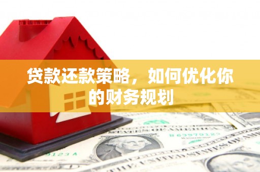 广水贷款还款策略，如何优化你的财务规划