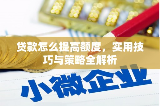 广水贷款怎么提高额度，实用技巧与策略全解析