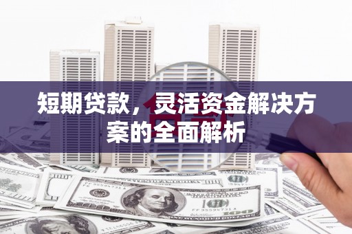 广水短期贷款，灵活资金解决方案的全面解析
