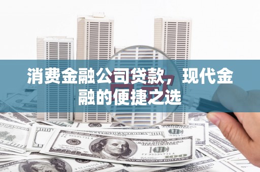 广水消费金融公司贷款，现代金融的便捷之选