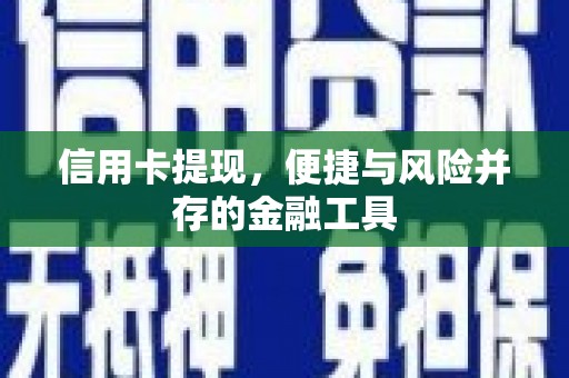 广水信用卡提现，便捷与风险并存的金融工具