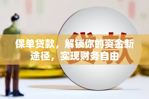 广水保单贷款，解锁你的资金新途径，实现财务自由