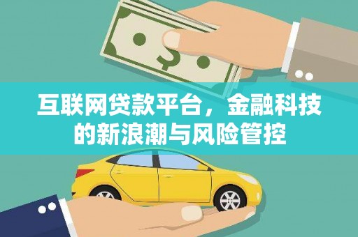 广水互联网贷款平台，金融科技的新浪潮与风险管控