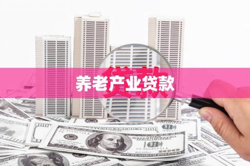 广水养老产业贷款
