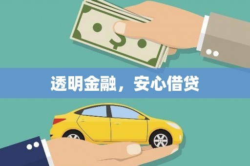 广水透明金融，安心借贷