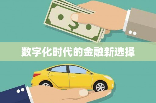 广水数字化时代的金融新选择