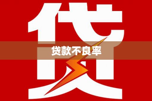 广水贷款不良率