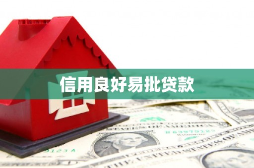 广水信用良好易批贷款