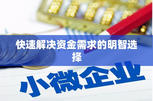 广水快速解决资金需求的明智选择