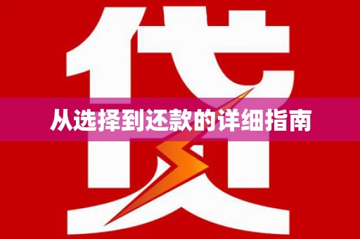 广水从选择到还款的详细指南