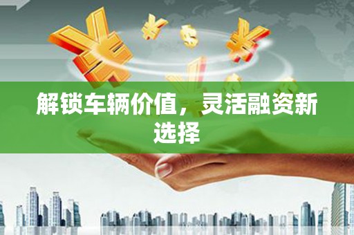 广水解锁车辆价值，灵活融资新选择