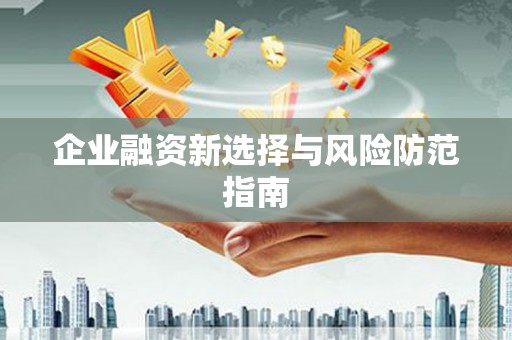 广水企业融资新选择与风险防范指南