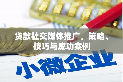 广水贷款社交媒体推广，策略、技巧与成功案例