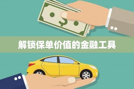 广水解锁保单价值的金融工具