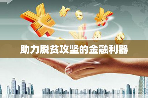广水助力脱贫攻坚的金融利器