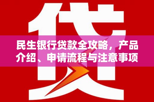 广水民生银行贷款全攻略，产品介绍、申请流程与注意事项